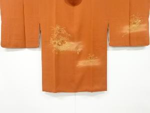 リサイクル　花籠模様刺繍絵羽道行コート